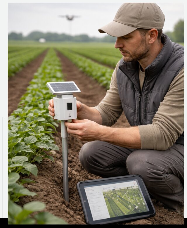 IoT мониторинг сельскохозяйственных полей и контроля в Кызыле