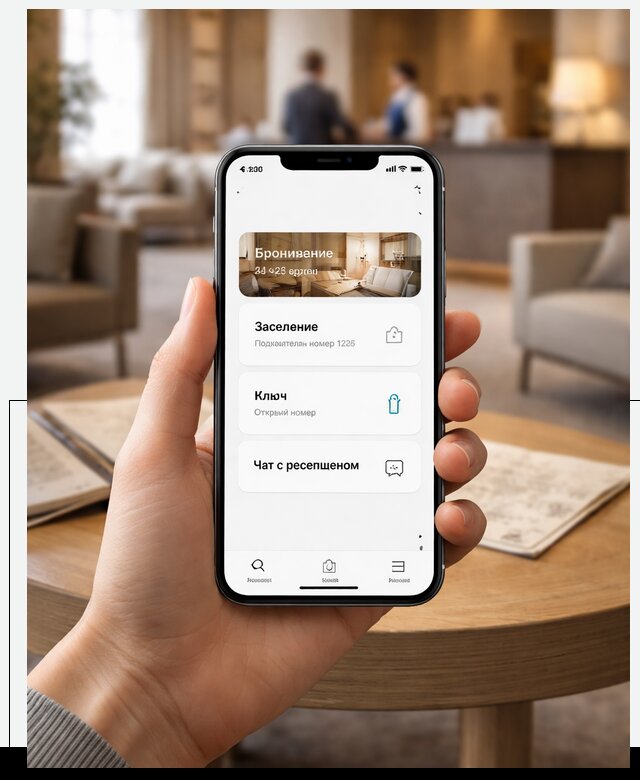Мобильное приложение для гостей отеля в Кызыле, управление сервисом